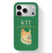 Thumbnail for Kittilä Airport (KTT) design on green iPhone 17 Pro MagSafe case