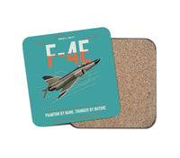 Thumbnail for F-4E Phantom II design on turquoise 1 piece coaster