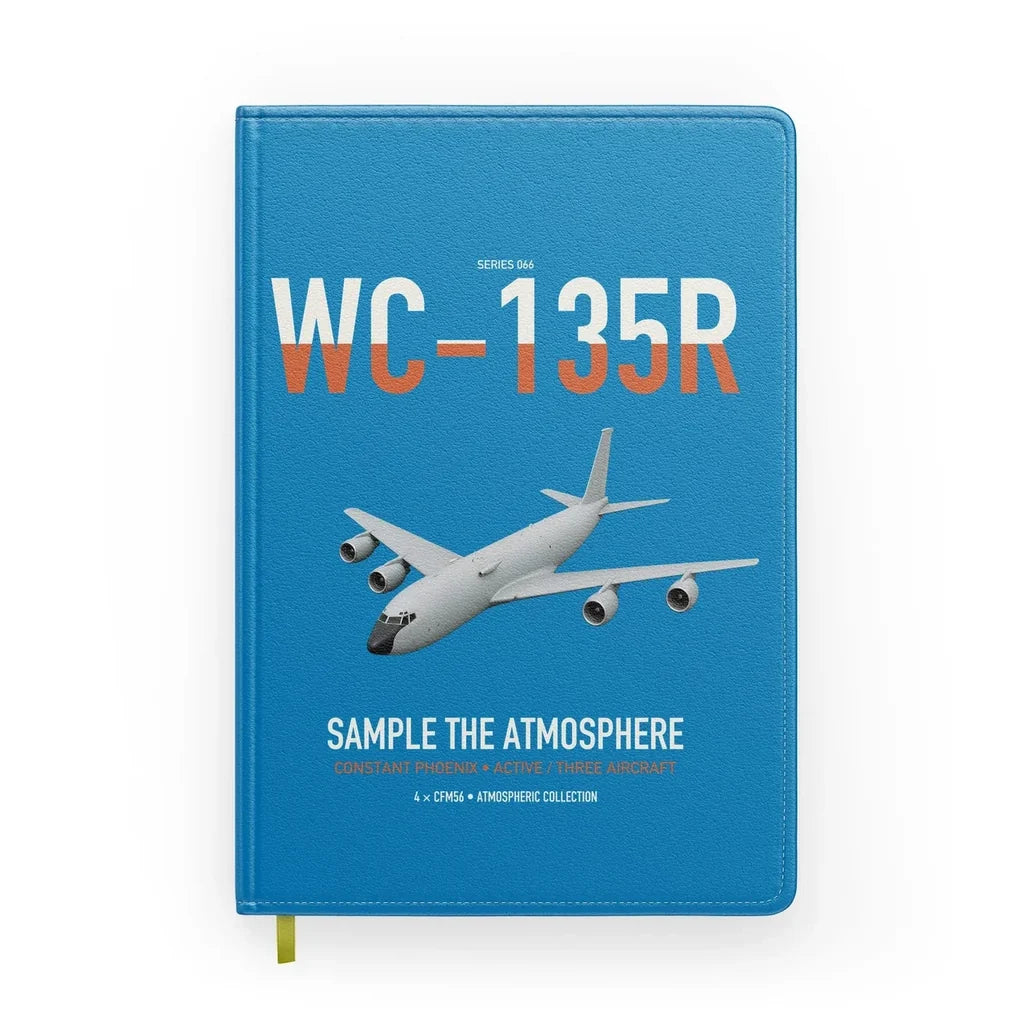 WC-135R Constant Phoenix design on turquoise notebook