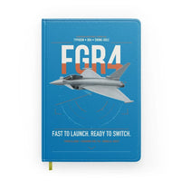 Thumbnail for Eurofighter Typhoon FGR4 design on turquoise notebook