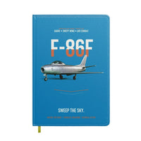 Thumbnail for F-86F Sabre Sweep The Sky design on turquoise notebook