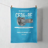 Thumbnail for CF34-8E design on turquoise towel