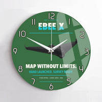 Thumbnail for AgEagle eBee X design on green no frame wall clock