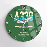 Thumbnail for Airbus A330-300 design on green no frame wall clock
