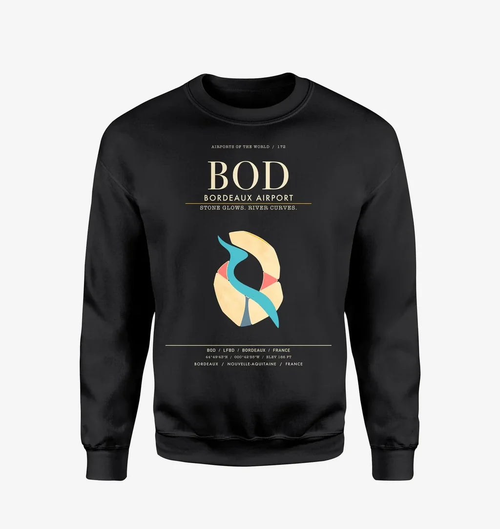 Bordeaux Airport BOD Sweatshirt - Black