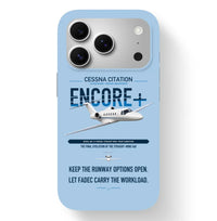Thumbnail for Cessna Citation Encore+ design on light blue magsafe iphone case, for iPhone 17 Pro
