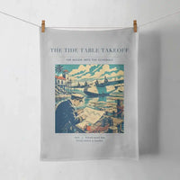 Thumbnail for VINTAGE G4272 - The Tide Table Takeoff - Designed Towels design on lightgray