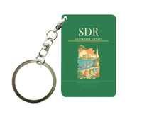 Thumbnail for Santander Airport (SDR) design on green key chain
