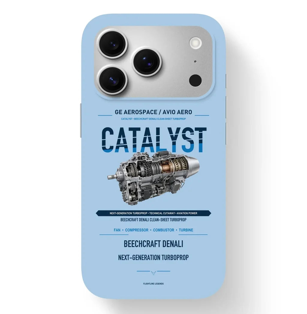 CATALYST Case design on light blue iphone case