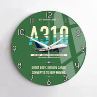 Thumbnail for Airbus A310-200P2F design on green no frame wall clock