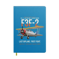 Thumbnail for F3F-2 Last Biplane First Fight design on turquoise notebook