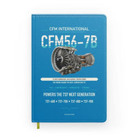 Thumbnail for CFM56-7B design on turquoise notebook