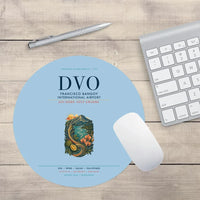 Thumbnail for Francisco Bangoy International Airport Davao (DVO) design on light blue round mouse pad