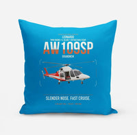 Thumbnail for Leonardo AW109SP GrandNew design on turquoise pillow