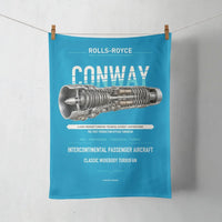 Thumbnail for CONWAY design on turquoise towel