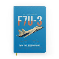 Thumbnail for F7U-3 Cutlass design on turquoise notebook