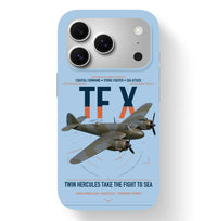 Thumbnail for Bristol Beaufighter TF X design on light blue magsafe iphone case, for iPhone 17 Pro