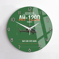 Thumbnail for AgustaWestland AH-129D Mangusta design on green no frame wall clock