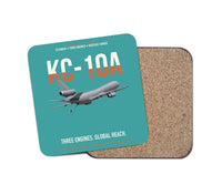 Thumbnail for KC-10A EXTENDER design on turquoise 1 piece coaster