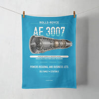Thumbnail for AE 3007 design on turquoise towel