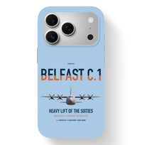 Thumbnail for Short Belfast C.1 design on light blue magsafe iphone case, for iPhone 17 Pro