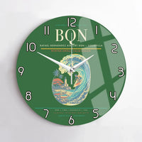 Thumbnail for Rafael Hernández Airport (BQN) design on green no frame wall clock