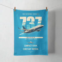 Thumbnail for Boeing 737-700 NG design on turquoise towel
