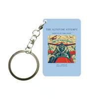 Thumbnail for VINTAGE G4202 - The Altitude Attempt - Designed Key Chain design on lightblue