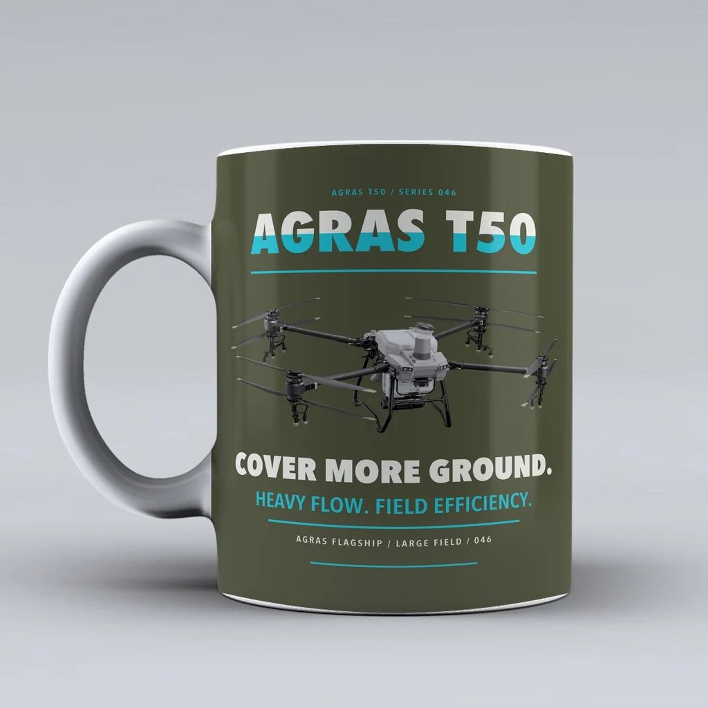 Agras T50 Mug design on green army dji