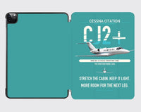 Thumbnail for Cessna Citation CJ2+ design on turquoise ipad tablet case