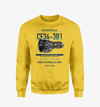 Thumbnail for CF34-3B1 design on yellow sweatshirt