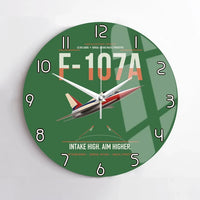 Thumbnail for F-107A Ultra Sabre design on green no frame wall clock