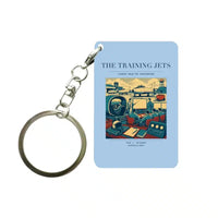 Thumbnail for VINTAGE G4126 - The Training Jets - Designed Key Chain design on lightblue