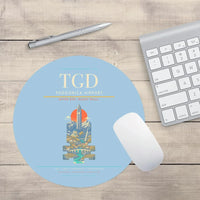 Thumbnail for Podgorica Airport TGD Mouse-Pad Round - Light Blue