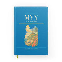 Thumbnail for Miri Airport (MYY) design on turquoise notebook