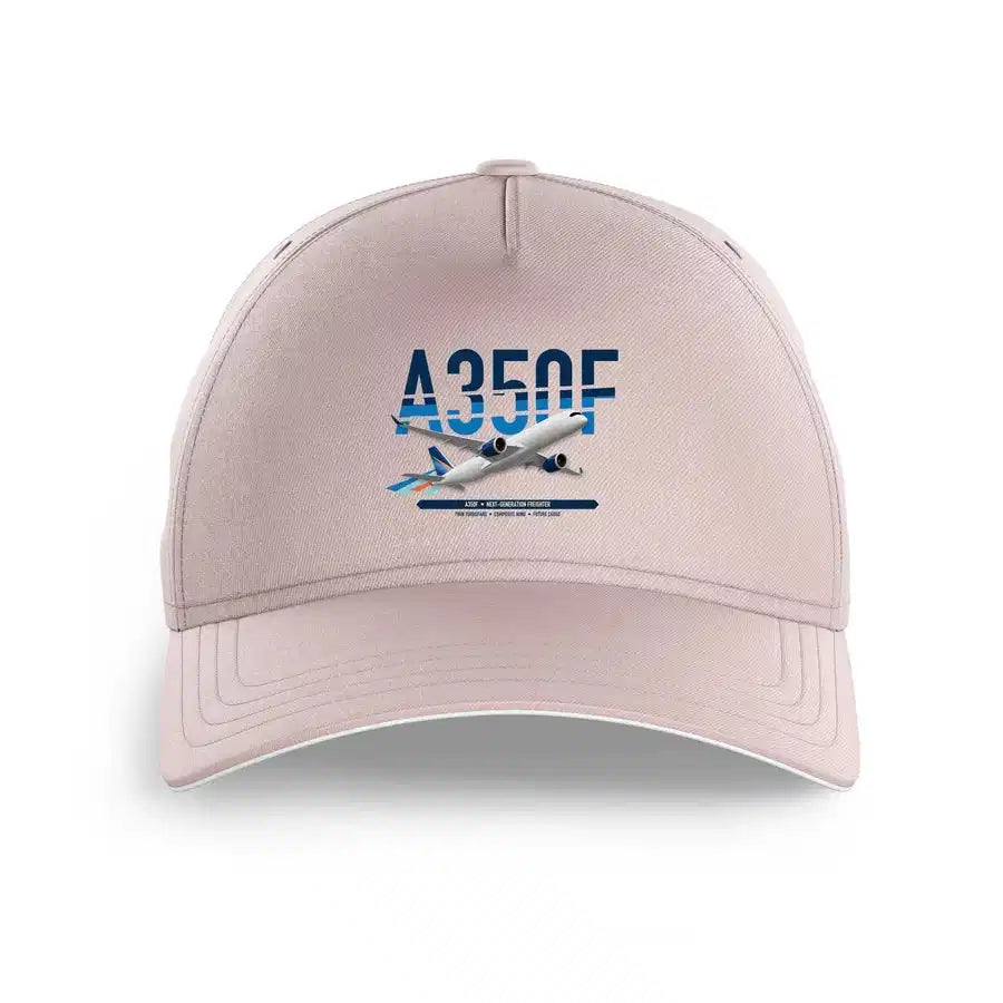 Airbus A350F design on pink printed hat