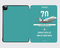 Thumbnail for Fokker 70 design on turquoise ipad tablet case