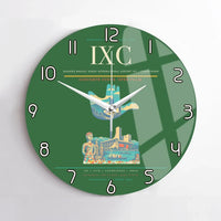 Thumbnail for Shaheed Bhagat Singh International Airport (IXC) design on green no frame wall clock