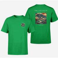 Thumbnail for VINTAGE G4070 - The Cape Route - Double-Side T-Shirt design on green double side t shirt