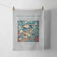 Thumbnail for VINTAGE G4279 - The Spice Island Scent - Designed Towels design on lightgray
