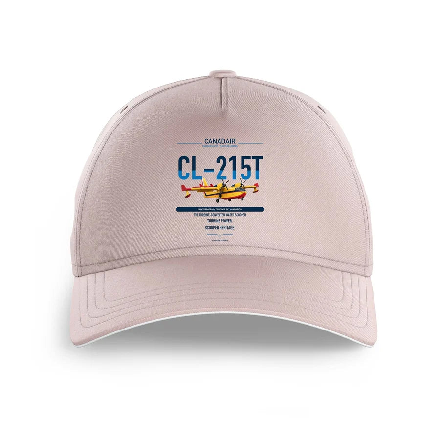 Canadair CL-215T design on pink printed hat