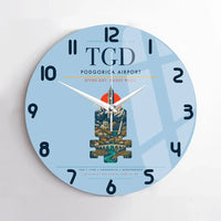 Thumbnail for Podgorica Airport TGD Wall-Clock No-Frame - Light Blue