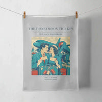 Thumbnail for VINTAGE G4227 - The Honeymoon Tickets - Designed Towels design on lightgray