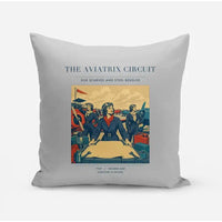 Thumbnail for VINTAGE G4164 - The Aviatrix Circuit - Designed Pillows design on lightgray