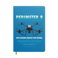 Thumbnail for Skyfront Perimeter 8 design on turquoise notebook