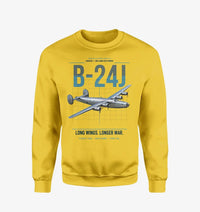 Thumbnail for B-24J Liberator design on yellow sweatshirt