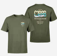 Thumbnail for Cessna A188B AgTruck design on green army t-shirt, double-side print