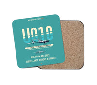 Thumbnail for Airbus U010 Aliaca VTOL design on turquoise 1 piece coaster