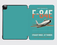 Thumbnail for F-84E Thunderjet design on turquoise ipad tablet case