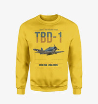 Thumbnail for TBD-1 Devastator design on yellow sweatshirt